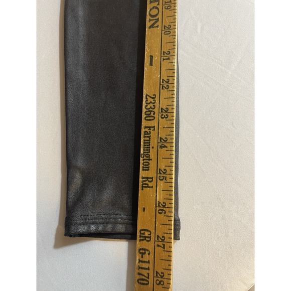 SPANX Leggings Womens Small Black Faux Leather High‎ Waist Stretch Slimming 2437 - Picture 8 of 8